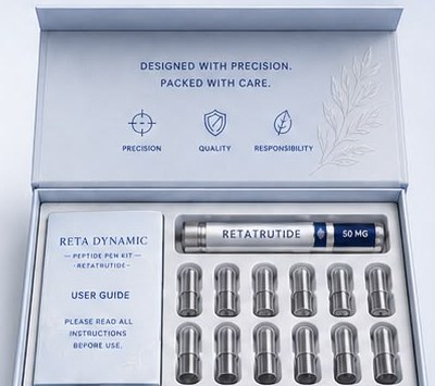Open Reta Dynamic packaging concept showing the insert and contents